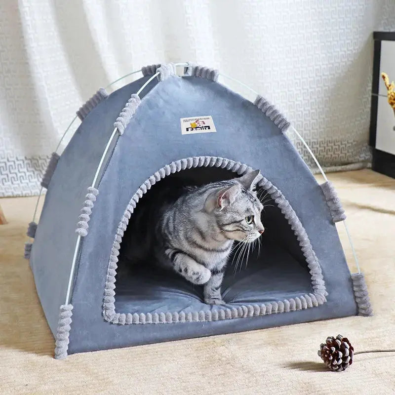 Foldable Cat House Pet Tent Four Seasons Universal Cat and Dog Pet Nest Summer Cool Mat Outdoor Portable Foldable Breathable WLP Company