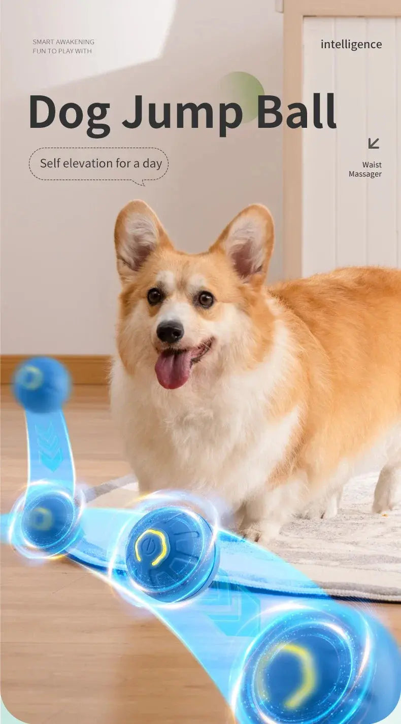 Smart Dog Toy Ball Electronic Interactive Pet Toy Moving Ball USB Automatic Moving Bouncing for Puppy Birthday Gift Cat Product WLP Company