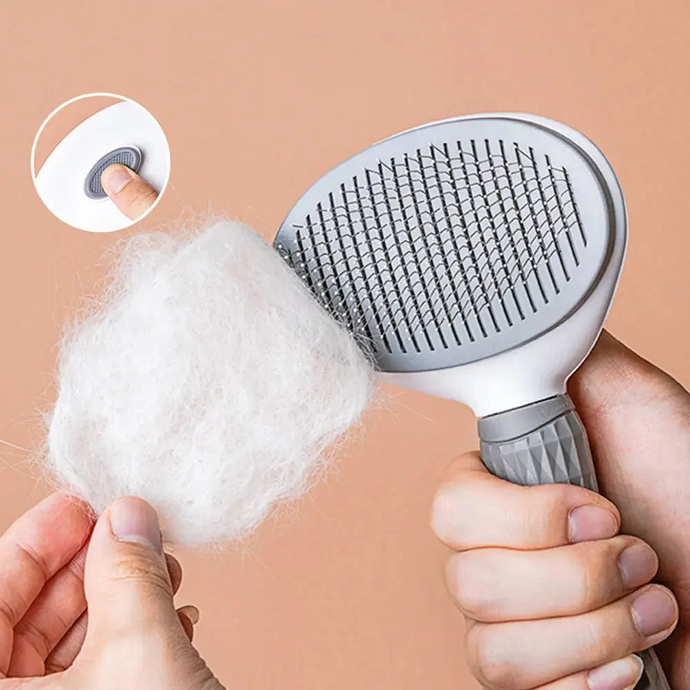 self-cleaning cat brush Cat Slicker Brush - Effortless Grooming & Hair Removal WLP Company