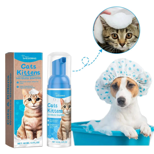 Waterless Dog Shampoo Moisturizing Hair Body Deodorizing Dry Cleaning Body Wash Conditioner Itch Relief Mite Pet No Washing Gel WLP Company
