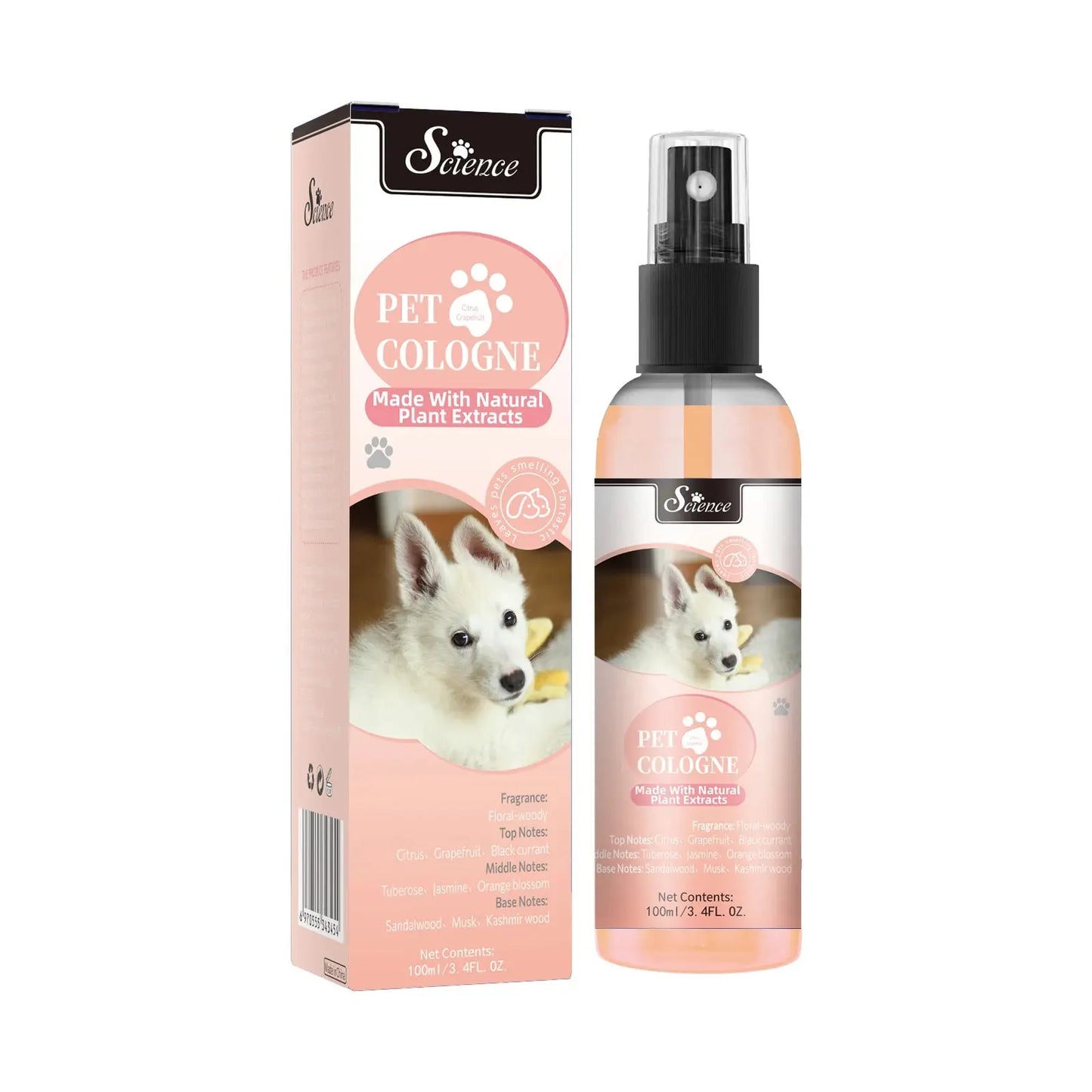 pet deodorizing spray 100 Ml Pet Deodorizing Perfume Spray, Cats & Dogs Eliminating Odors Natural Long-Lasting Fragrance (Lemon, Orange And Lavender) WLP Company