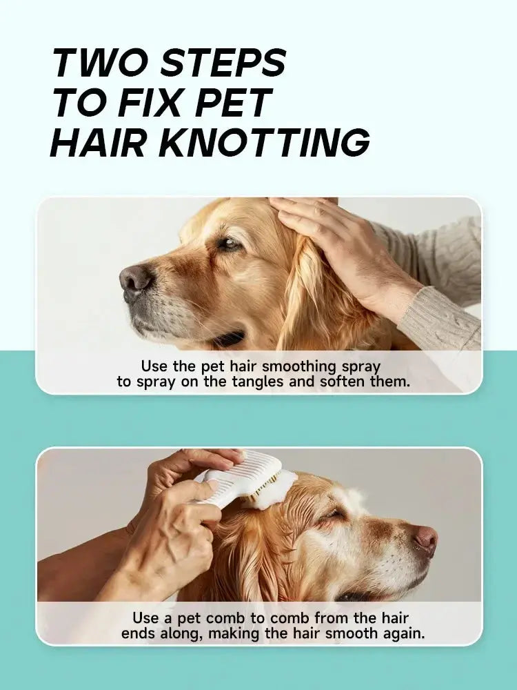 Long Lasting Softness Pet Grooming Spray Tangle Free Anti Static Conditioning Mist Essential for Dogs Cats WLP Company