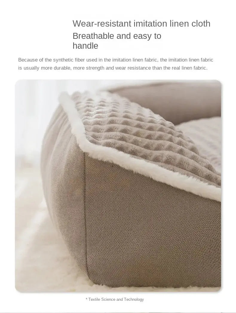 New Cat Bed Dog Pet Bed Kennel Non-Slip Winter Warm Small Dog Kennel Sleeping Removed Washed Soft Puppy Cushion Cat Supplies WLP Company