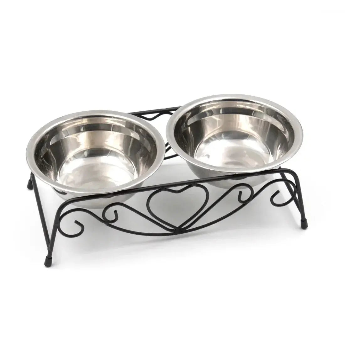 pet feeder Exclusive Pet Stainless Steel Double Bowl Cat Dog Puppy Feeder WLP Company