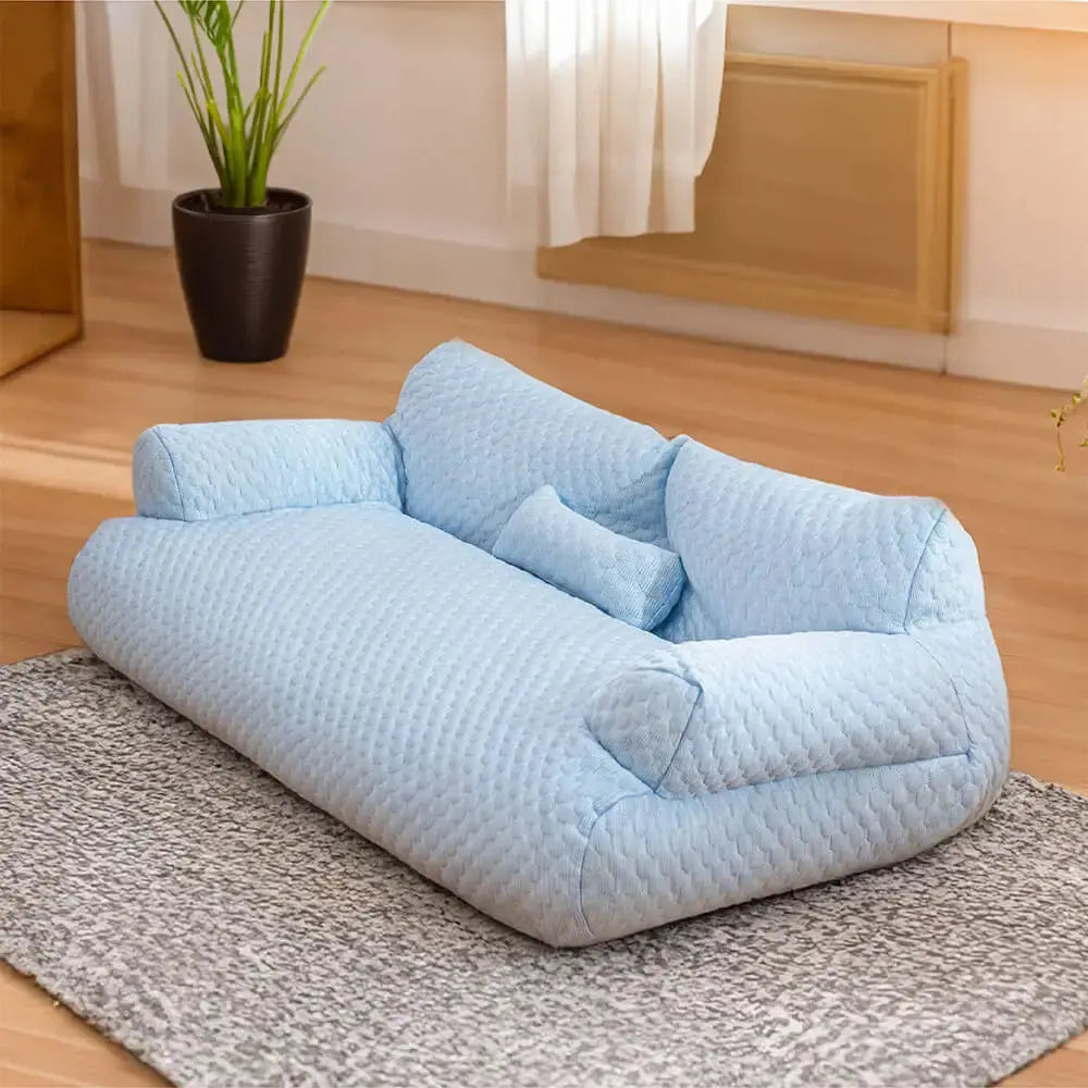 custom pet bed Cooling Pet Bed Breathable Washable Dog Cat Sofa Couch Bed With Pillows Dog Accessories WLP Company