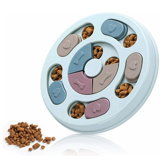 Puzzled Interactive Feeding Bowl for Dogs
