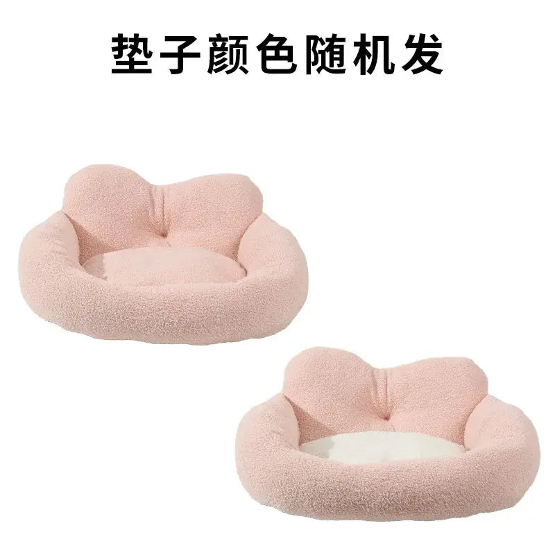 Winter Dog Kennel Can Be Disassembled and Washed, Thickened Cat Warmth Cat Kennel Teddy Fur Warm and Comfortable Pet Supplies WLP Company