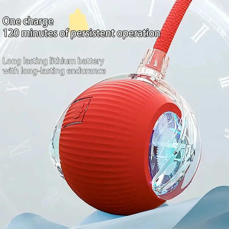 Cat toys Cat Interactive Ball Toys Automatic Rolling Ball Faux Tail Rechargeable Smart Pet Electric Toy Dog Cat Training Imitate Mouse WLP Company