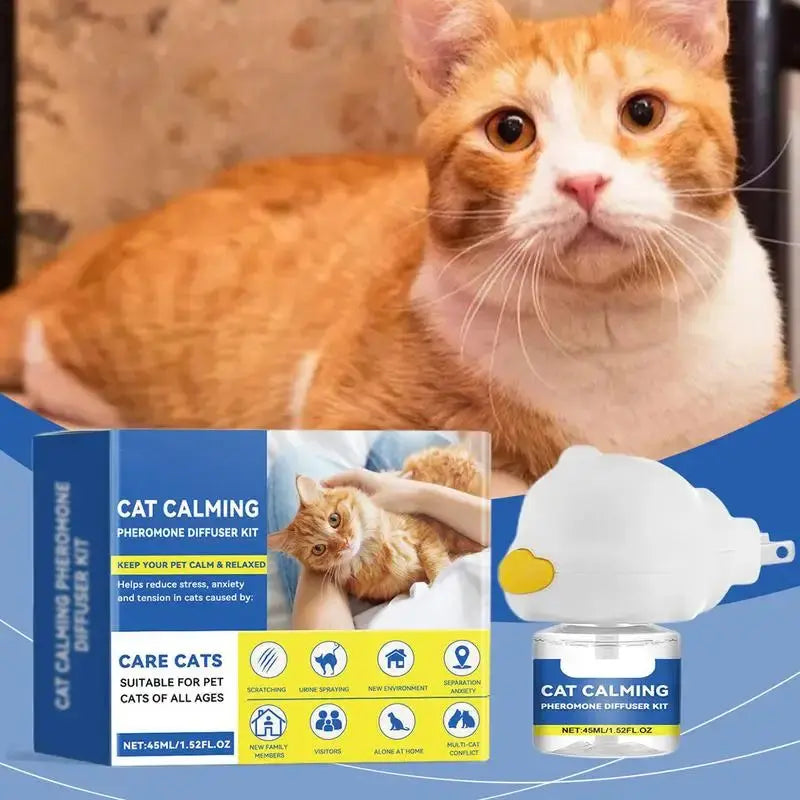 Pet Pheromones Calming Diffuser Cat Emotion Diffuser 45ml Natural Pheromone Diffuser Calm Relaxing Pets Pheromone Plug-in WLP Company