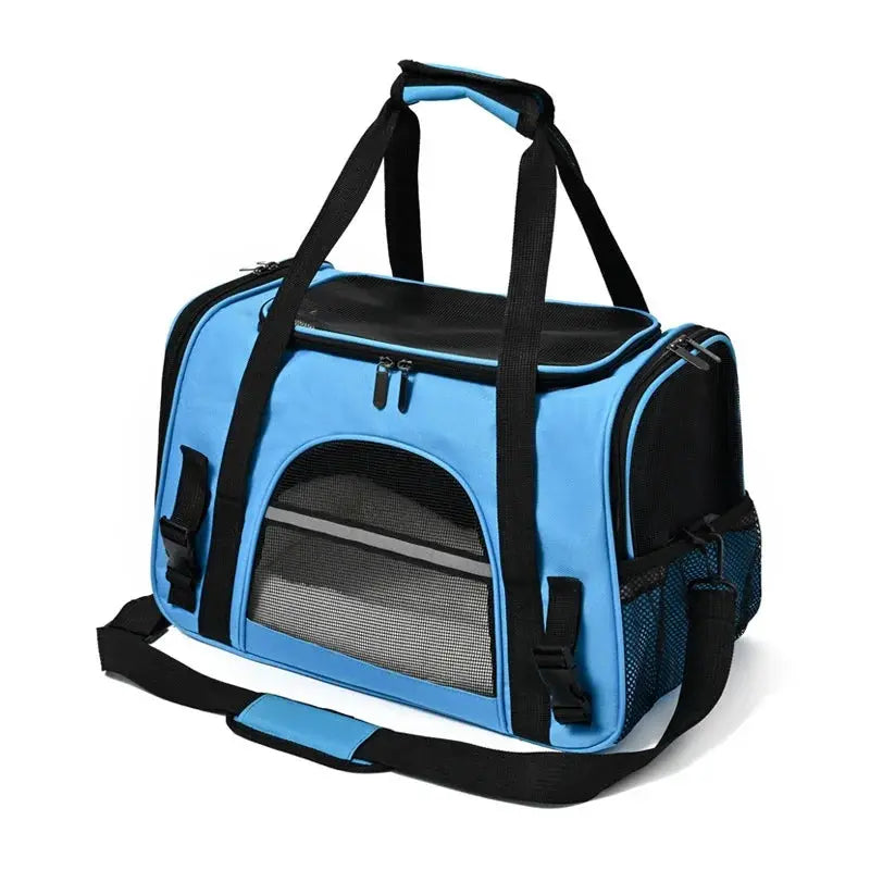 Portable Cat Carrier Bag Soft-Sided Pet Carrying Four-Sided Breathable Carrier Bags with Fur Pad Cats Handbag Travel Bag Transport Bag WLP Company