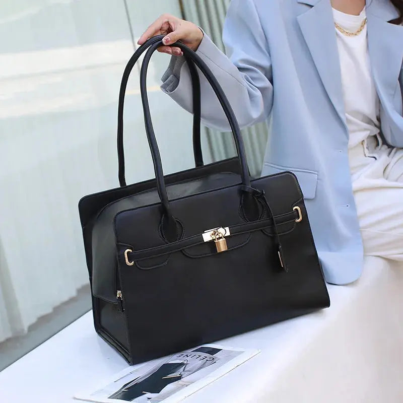 luxury pet carrier Fashion Leather Pet Carrier Bag, Breathable WLP Company