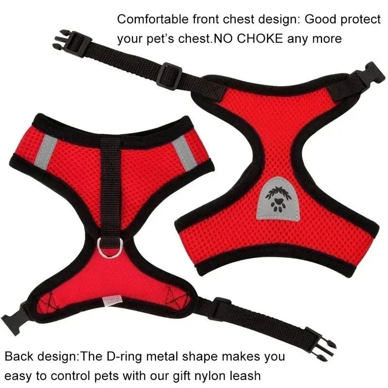 cat harness and Dog Harness Lead Leash Adjustable Vest Polyester WLP Company