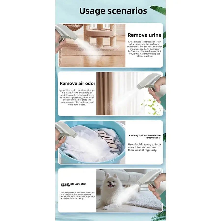 pet deodorizing spray PETCLEAR 500ml Deodorizing Spray for Dogs And Cats Odor Eliminating Pet Body Odor Remover Gentle Formula Pet Deodorizing Product WLP Company