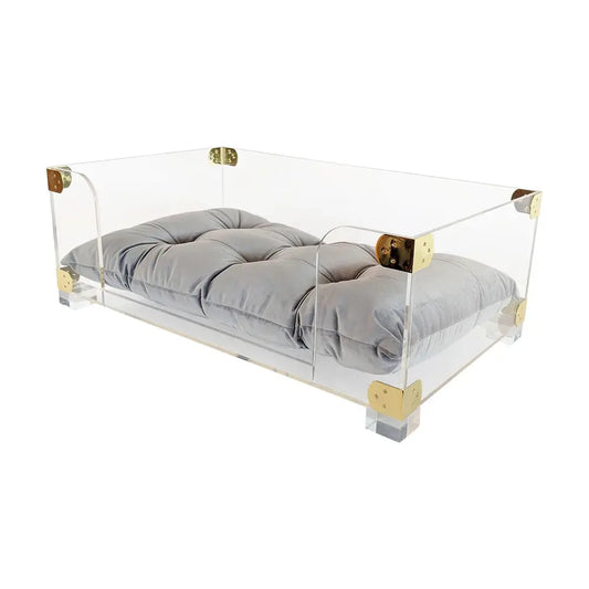 Acrylic Dog Bed Comfortable Acrylic Lucite Dog Bed WLP Company