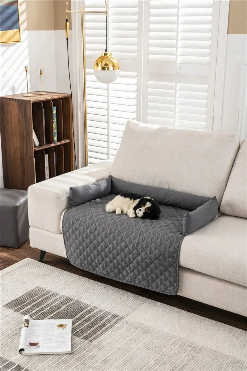 waterproof pet blanket Dog Bed Blanket Mat Dog Sofa Couch Slipcover Pet Pad with Neck Pillow Washable Cat Calming Nest for Travel Home WLP Company