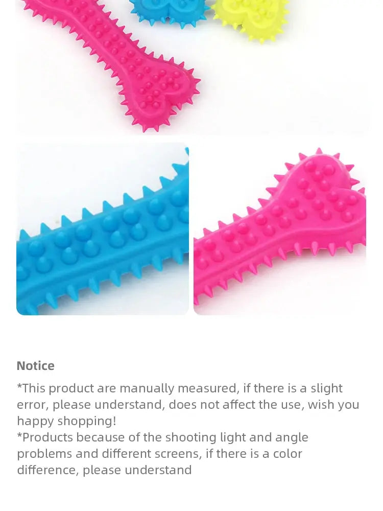 1PC Pet Chew Toy Soft Rubber Bite-resistance Bone Shape Teeth Grinding Chewing Toys for Small Dogs Training Pet Supplies WLP Company