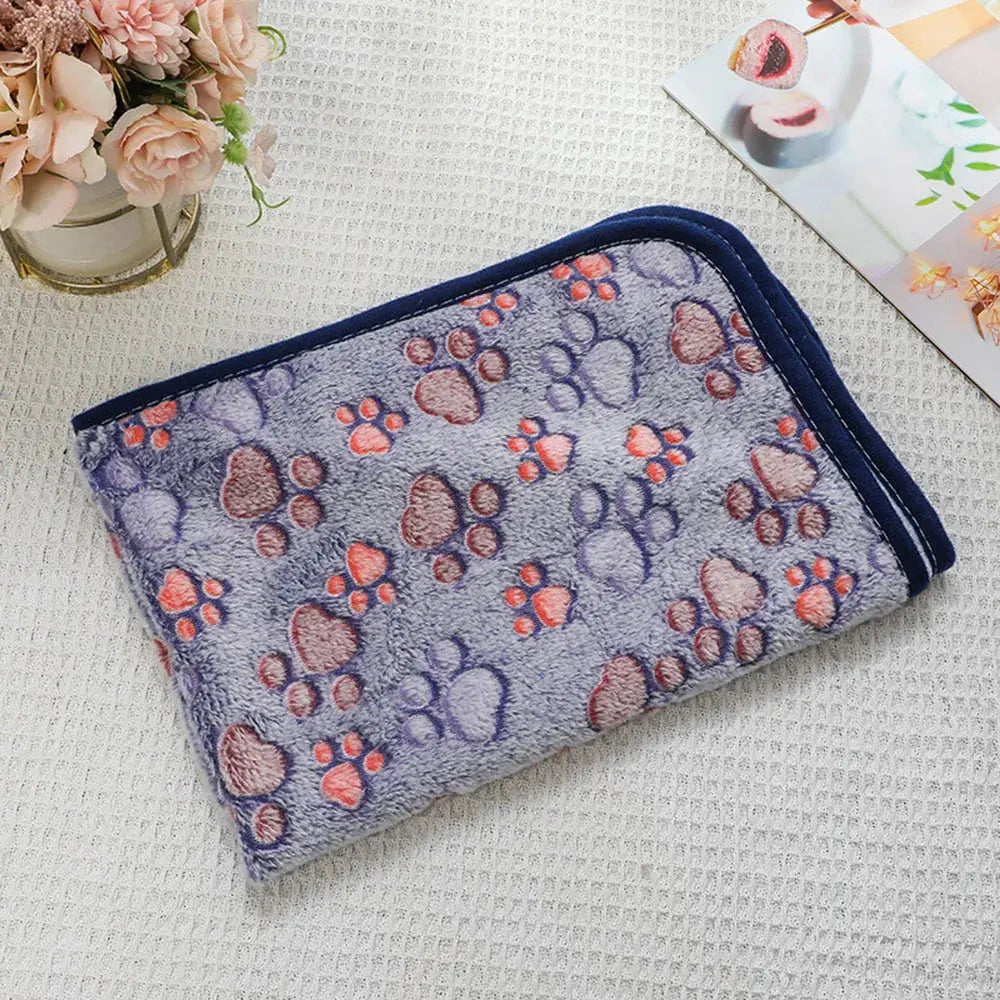 Dog Bed Blanket Bed Mat Soft Fleece Cat Blanket Cute Printed Pet Travel Mat Breathable Cozy Warm Blankets for Small Medium Dogs WLP Company