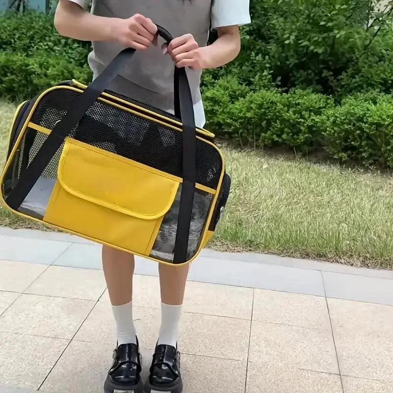Pets Cat Dog Carrier Soft-Sided Pet Travel Carrier Multi-Sided Breathable Small Dog Cat Outdoor Tent Carrier Outgoing Handbag WLP Company