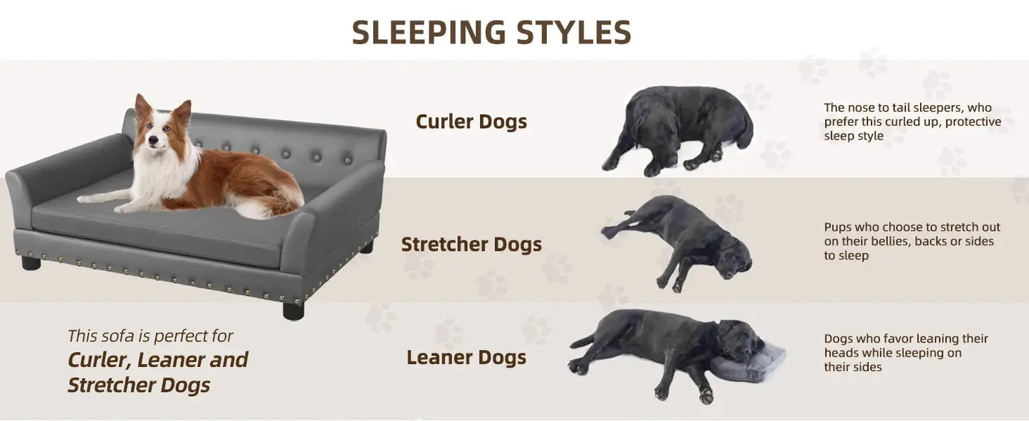 elevated dog bed Pet Bed for Medium and Large Dogs, Durable Elevated Dog Sofa Bed, Comfortable Dog Couch, Modern Dog Sofa WLP Company