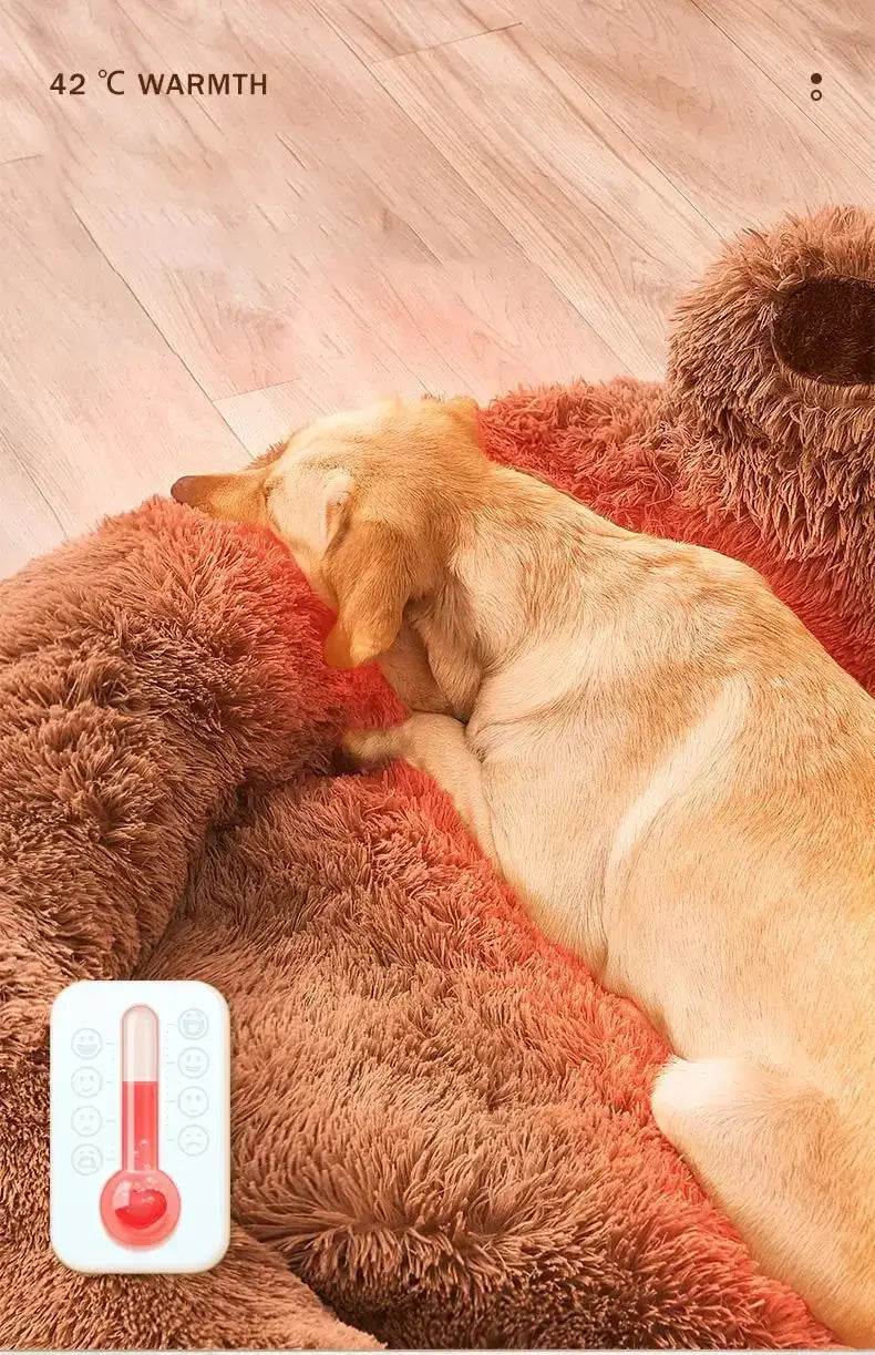 dog bed Winter Warm Dog Sofa Bed Small Medium And Large Dog Plush Sleeping Kennel Comfortable Soft Detachable And Washable Pet Nest WLP Company