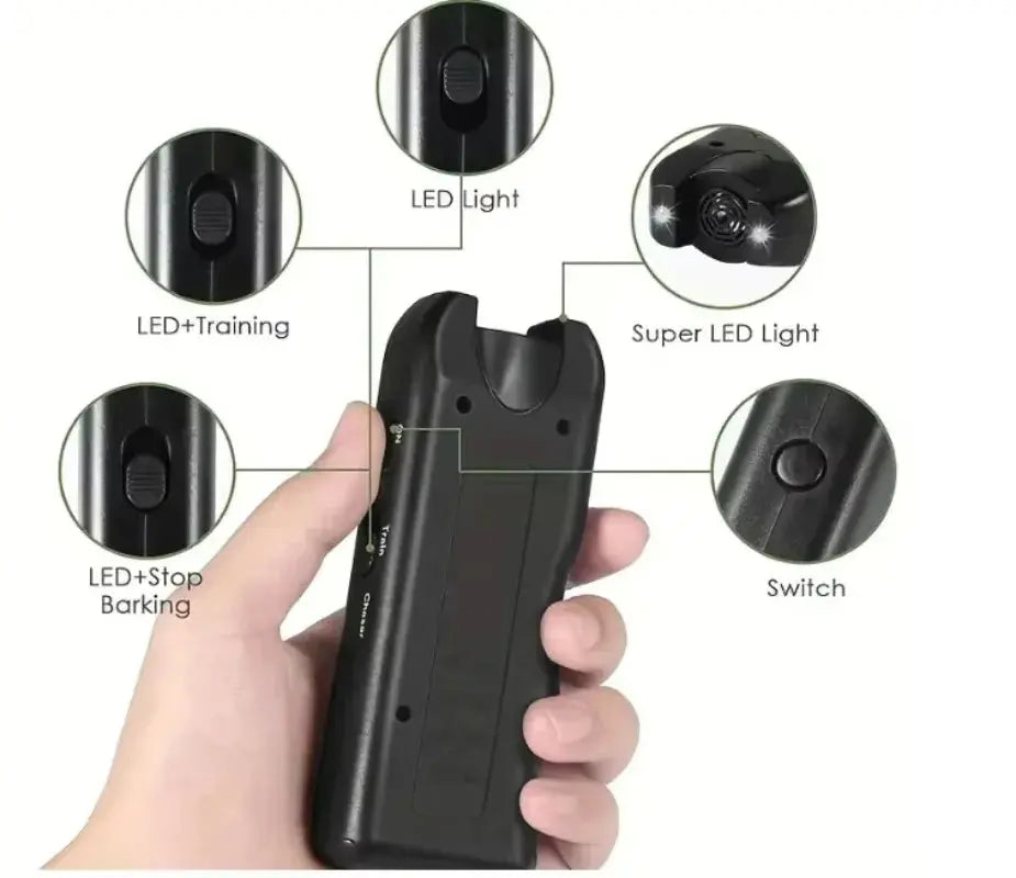 Dog Repeller Handheld Barking Stop Luminous Ultrasonic Dog Driver Sonic Pets Bark Deterrent Device Anti Bark Dog WLP Company