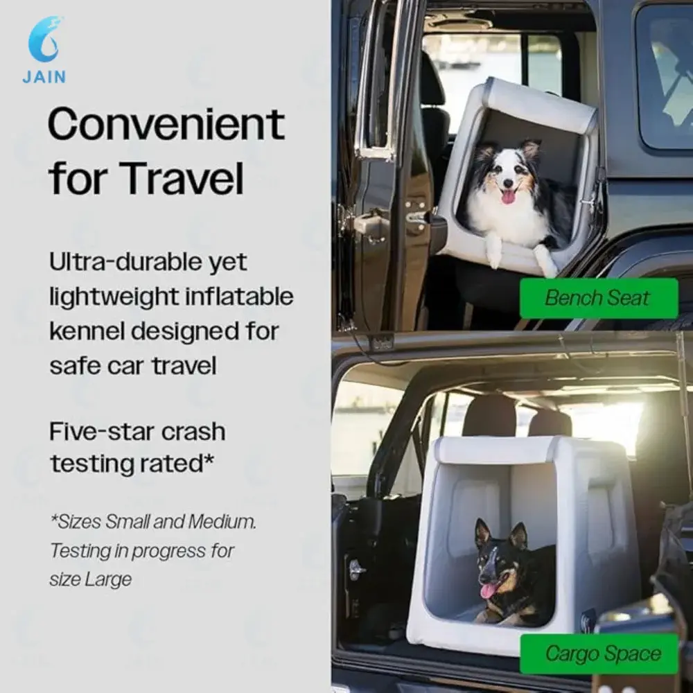Collapsible Dog Crate for Car Travel – Portable Folding Crate for Dogs WLP Company