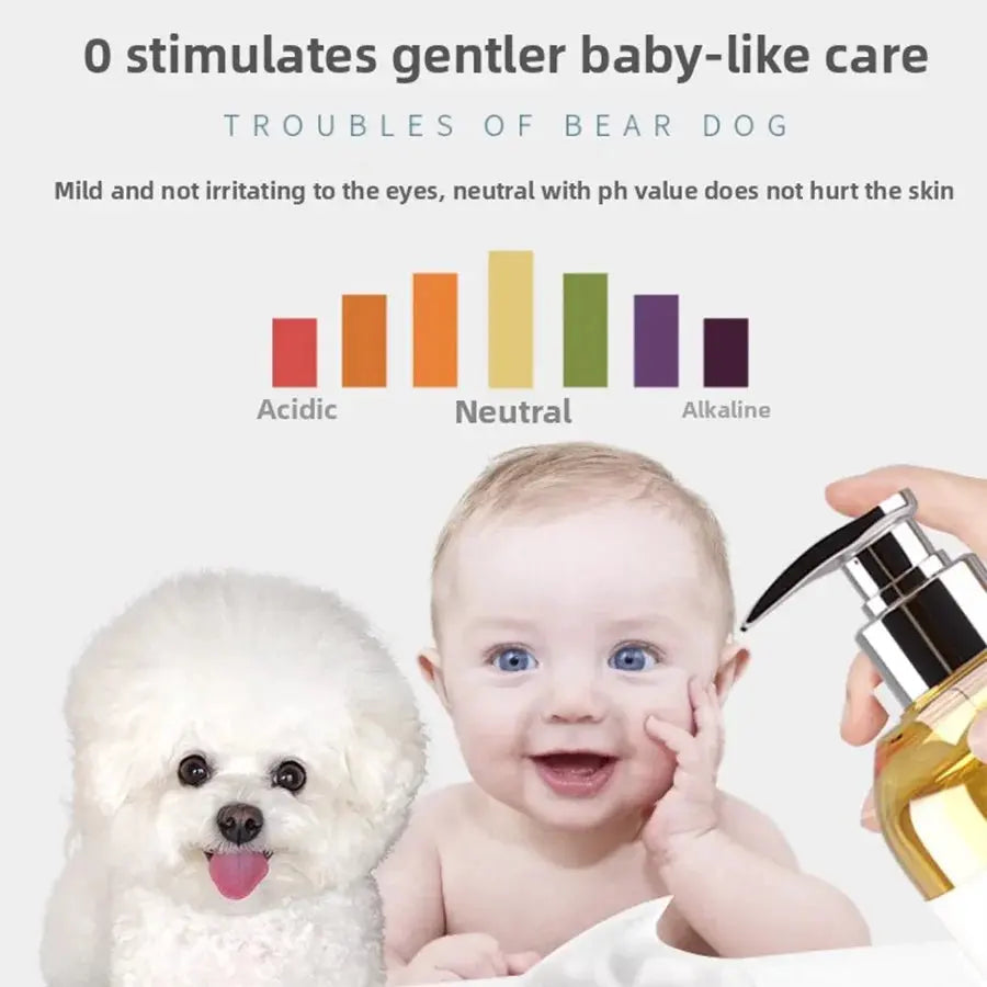 PETCLEAR 2-in-1 Dog Shampoo And Conditioner Mild Formula Puppy Bath Gel 500ml Special Design Cleaning Products for Dogs WLP Company