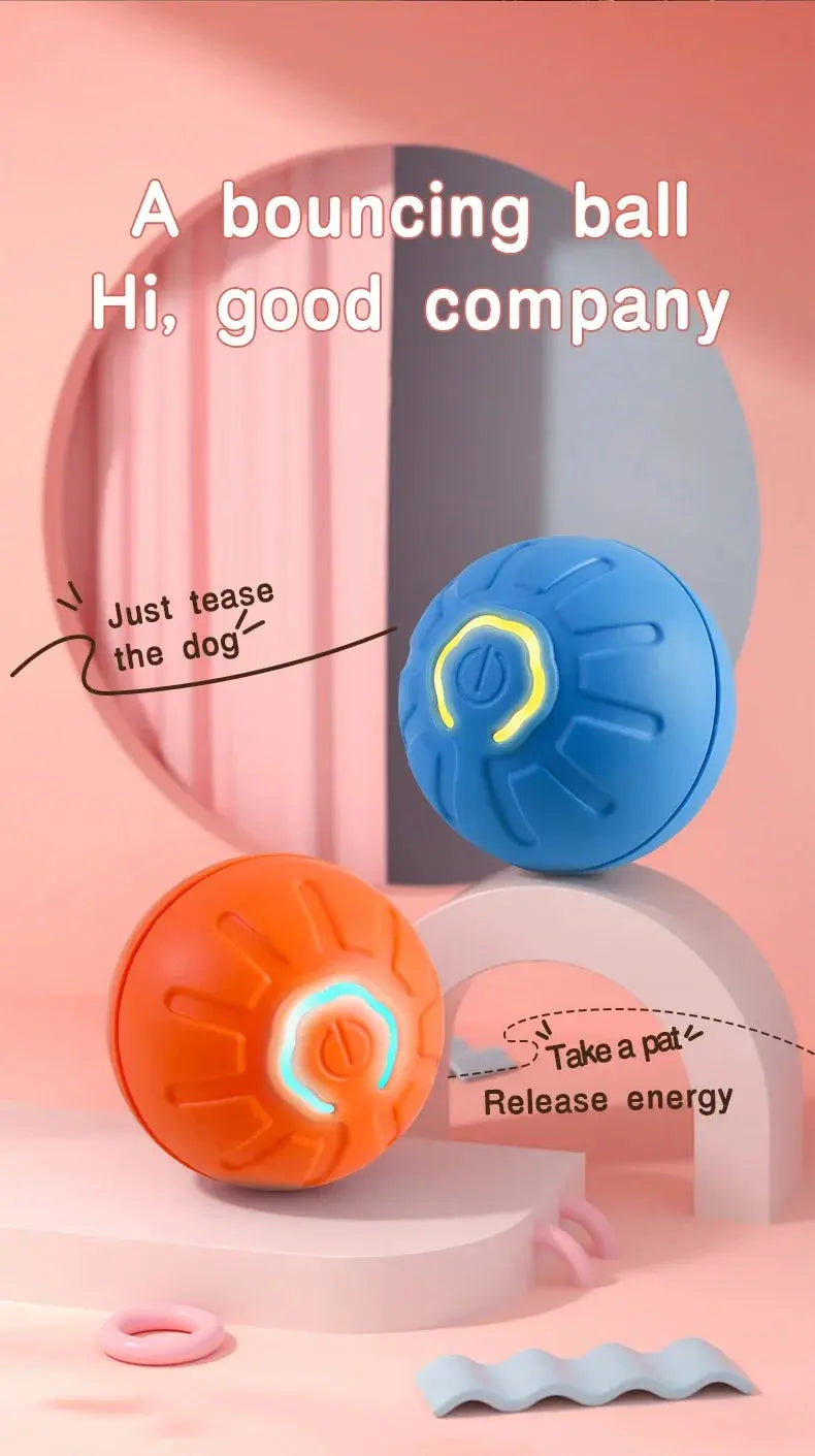 Smart Dog Toy Ball Electronic Interactive Pet Toy Moving Ball USB Automatic Moving Bouncing for Puppy Birthday Gift Cat Product WLP Company