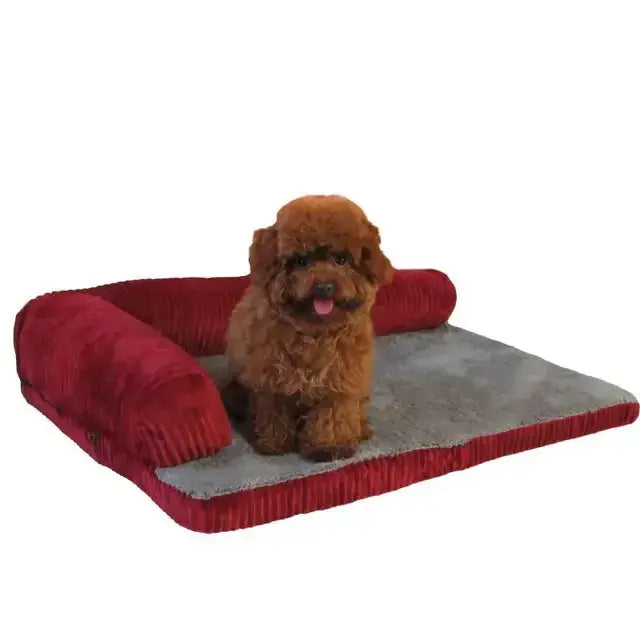 Bed Soft Cushion L Shaped Square Pillow - Machine Washable Pet Bed WLP Company