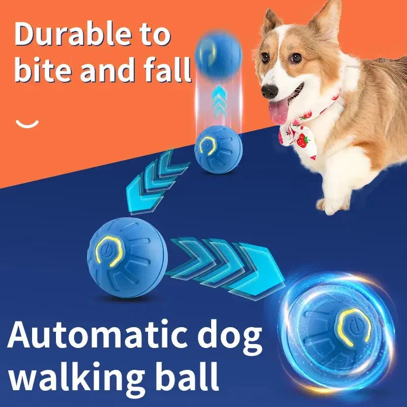 Smart Dog Toy Ball Electronic Interactive Pet Toy Moving Ball USB Automatic Moving Bouncing for Puppy Birthday Gift Cat Product WLP Company