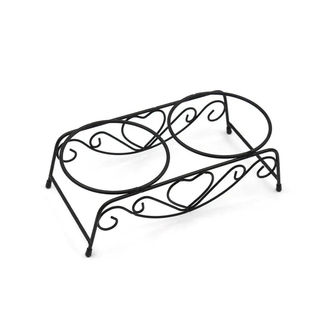 pet feeder Exclusive Pet Stainless Steel Double Bowl Cat Dog Puppy Feeder WLP Company