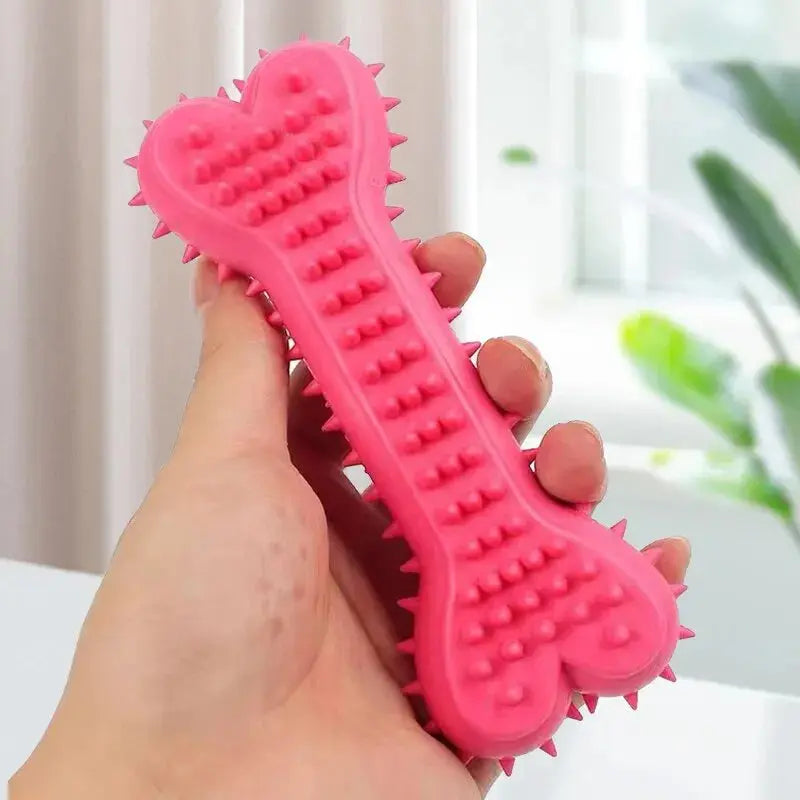 1PC Pet Chew Toy Soft Rubber Bite-resistance Bone Shape Teeth Grinding Chewing Toys for Small Dogs Training Pet Supplies WLP Company