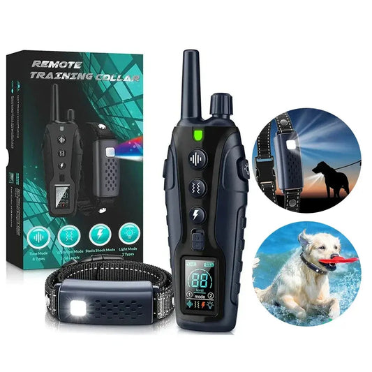 1000m Smart Dog Training Collar with Remote Electric Shocker Suitable for Preventing Dog Barking Pet Behavior Training Supplies WLP Company