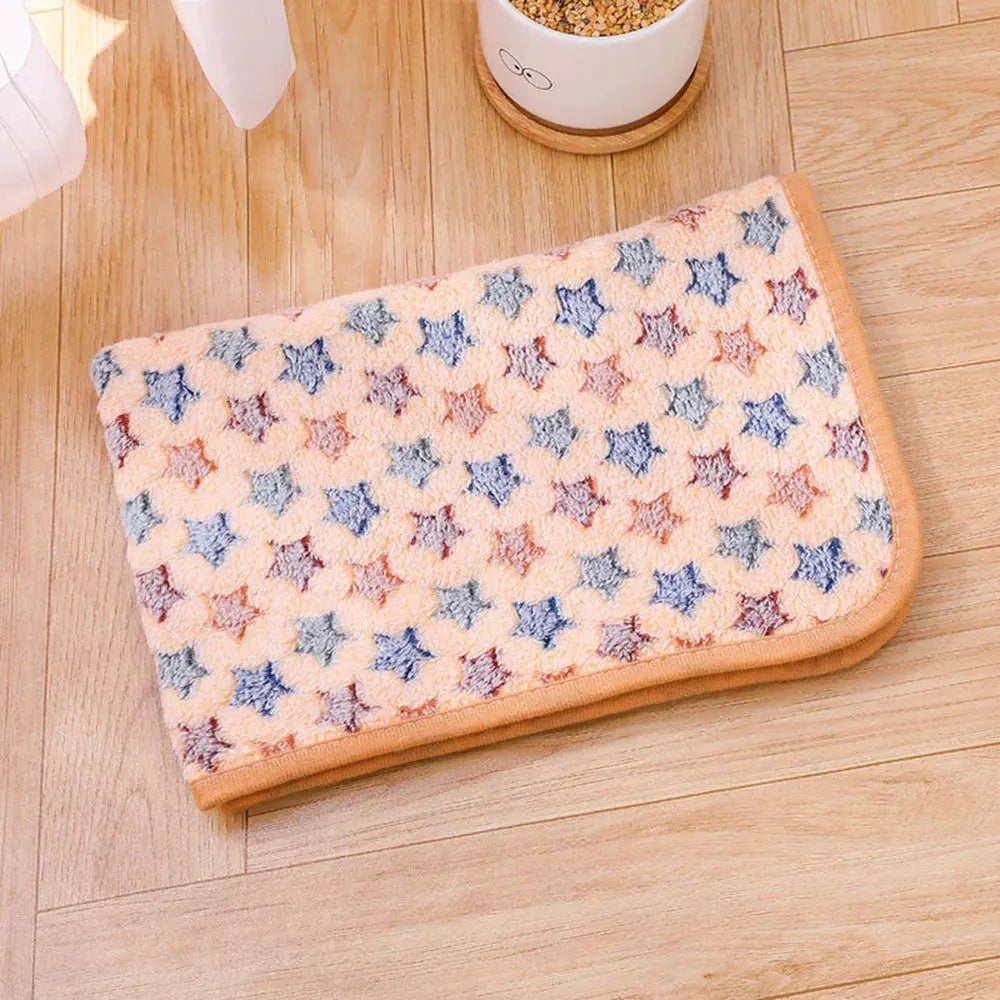 Dog Bed Blanket Bed Mat Soft Fleece Cat Blanket Cute Printed Pet Travel Mat Breathable Cozy Warm Blankets for Small Medium Dogs WLP Company