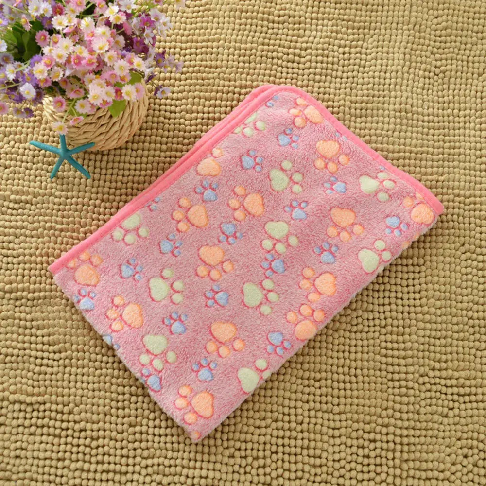 Dog Bed Blanket Bed Mat Soft Fleece Cat Blanket Cute Printed Pet Travel Mat Breathable Cozy Warm Blankets for Small Medium Dogs WLP Company