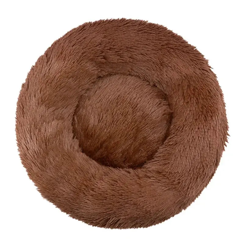 40-90cm Round Pet Bed for Large Dog Bed Super Soft Cat Bed Long Plush Dog House for Medium Dog House Winter Warm Sleeping WLP Company