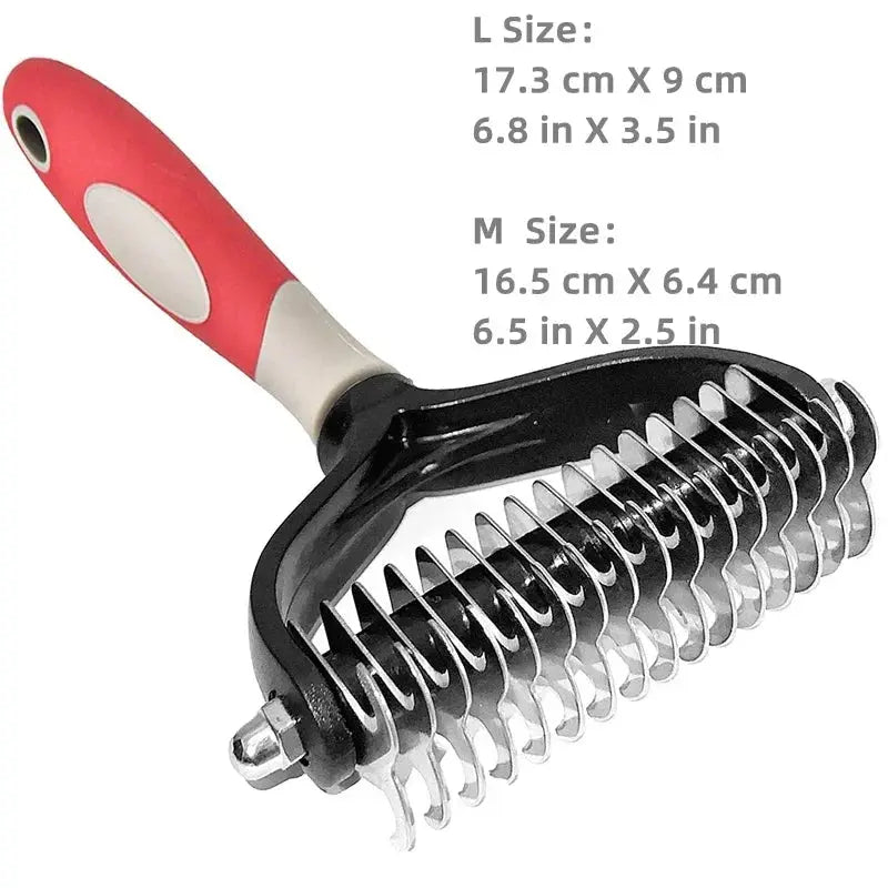 Professional Pet Deshedding Brush | 2 Sided | Reduce Shedding - PetGroom WLP Company