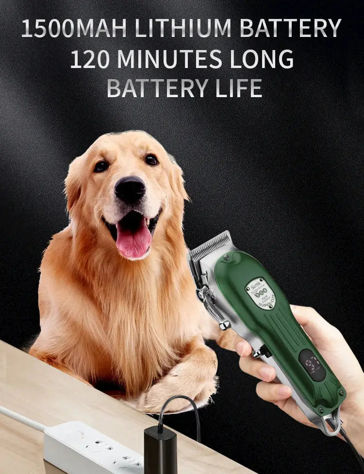 Professional Low Noise Dog Hair Clipper | Rechargeable | Pet Trimmer - Groomify WLP Company