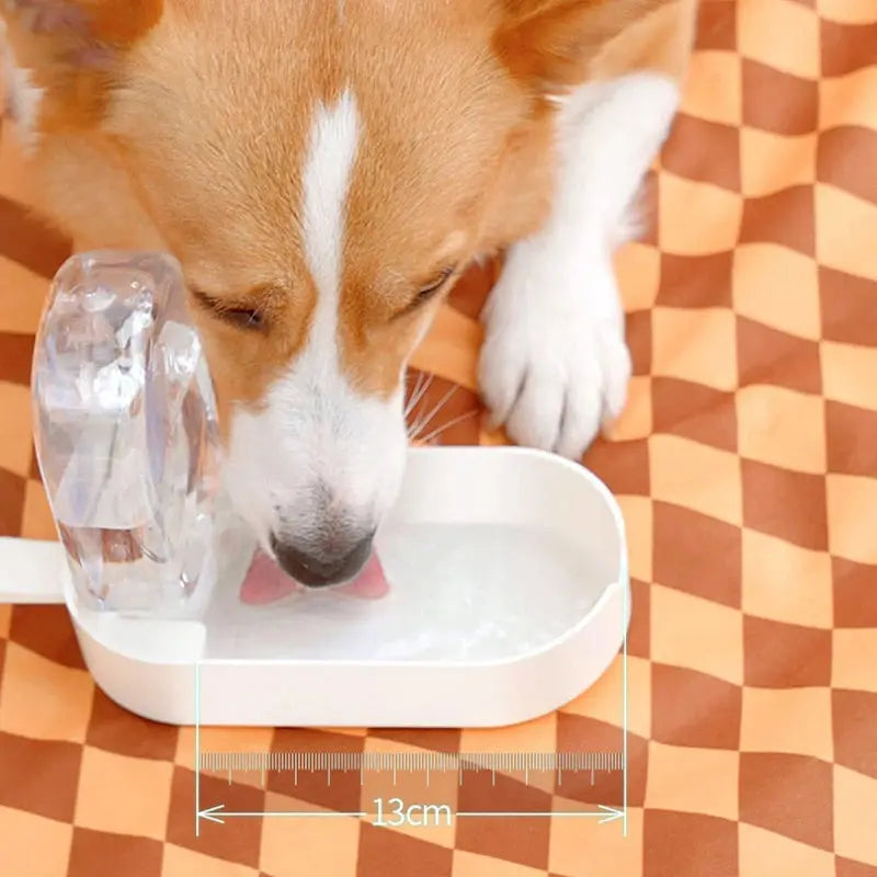 2 in 1 Dog Water Bottle with Food Storage Portable Pet Water Container for Dogs Cats Outdoor Dog Feeder Puppy Drinking Bowl WLP Company