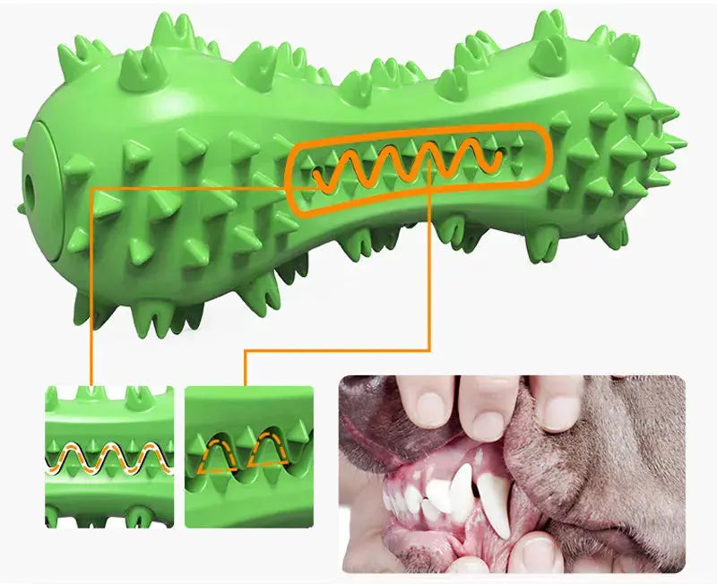 Rubber Dog Chew Toy Teeth Cleaning Pet Toothbrush Chewing Stick Toys for Dog Chew Toy Elasticity Soft Pet Tooth Cleaning WLP Company