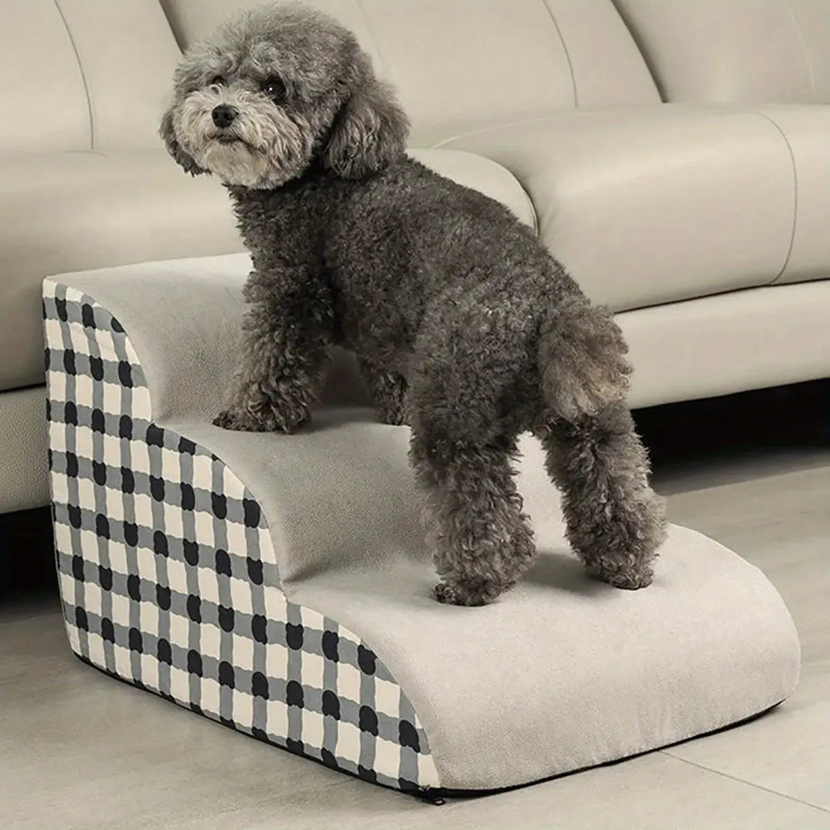 pet stairs Pet 2/3 Steps High Density Foam Dog Secure Stairs Ramps Non-Slip Pet Steps for Older Dogs Pet with Joint Pain Sofa Bed Ladder WLP Company
