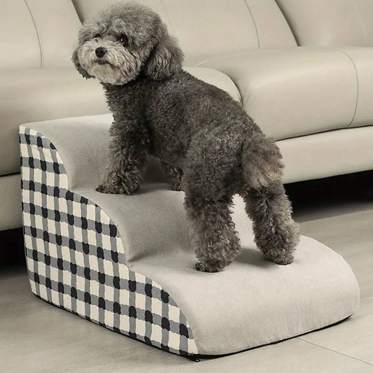 pet stairs Pet 2/3 Steps High Density Foam Dog Secure Stairs Ramps Non-Slip Pet Steps for Older Dogs Pet with Joint Pain Sofa Bed Ladder WLP Company