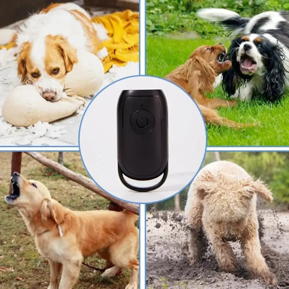 Ultrasonic Dog Repeller Mini Portable USB Charging Distance Training Device with LED-Defense for Outdoor Dog Behavior Control WLP Company