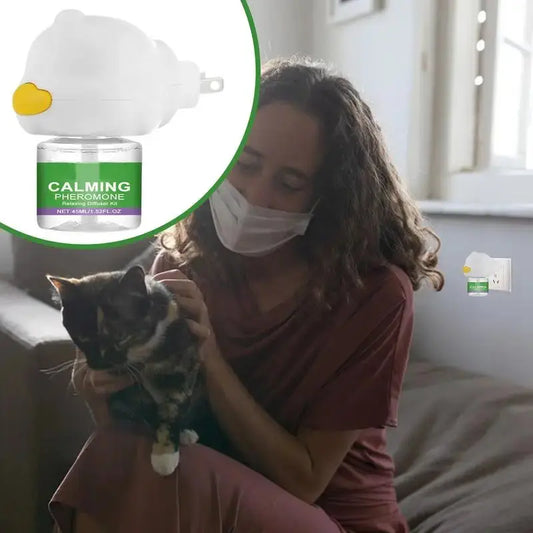Cat Diffuser Kitten Relaxing Soothing Calming Kit Relief Intelligent Calming Pheromone Diffuser Calm Relaxing Pheromone WLP Company