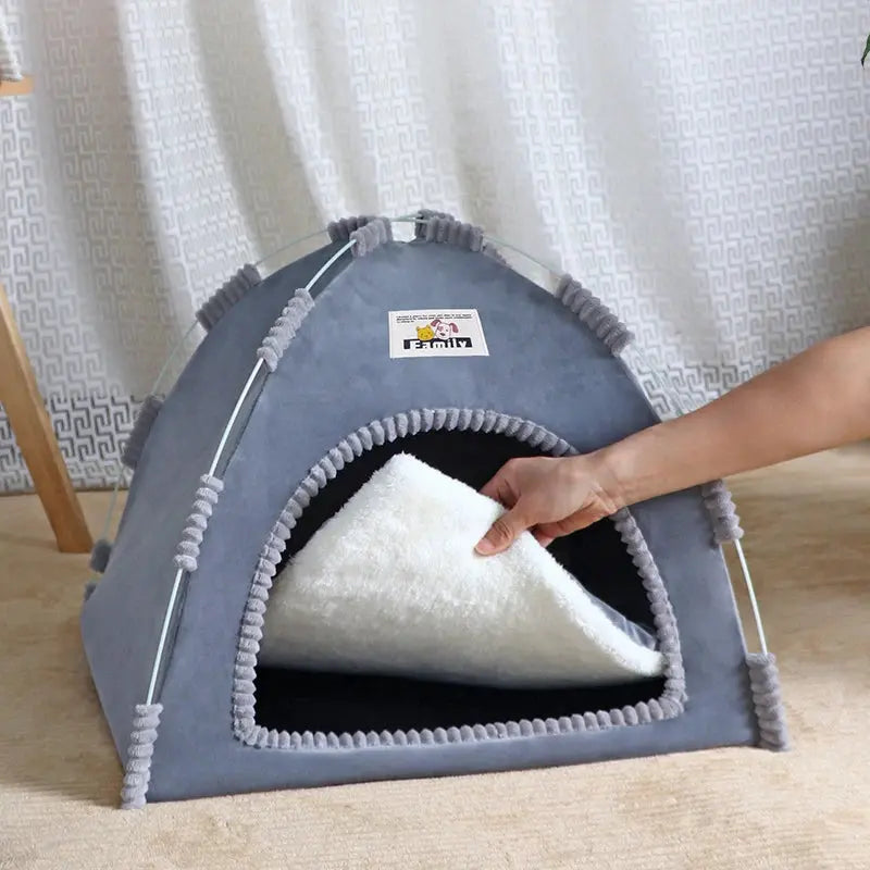 Foldable Cat House Pet Tent Four Seasons Universal Cat and Dog Pet Nest Summer Cool Mat Outdoor Portable Foldable Breathable WLP Company