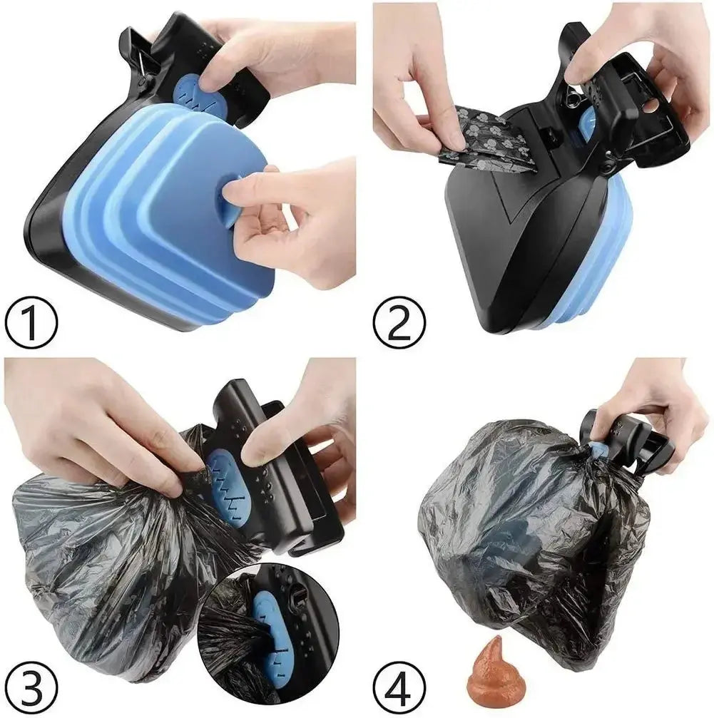 Foldable Pet Shovel with 1 Roll Compostable Bags for Dog WLP Company