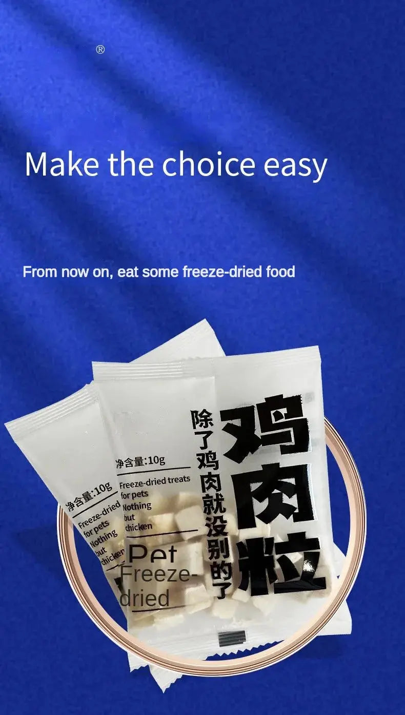 pet snacks Freeze-Dried Snacks: Chicken, Duck, Raw Bone Meat for Dogs and Cats WLP Company