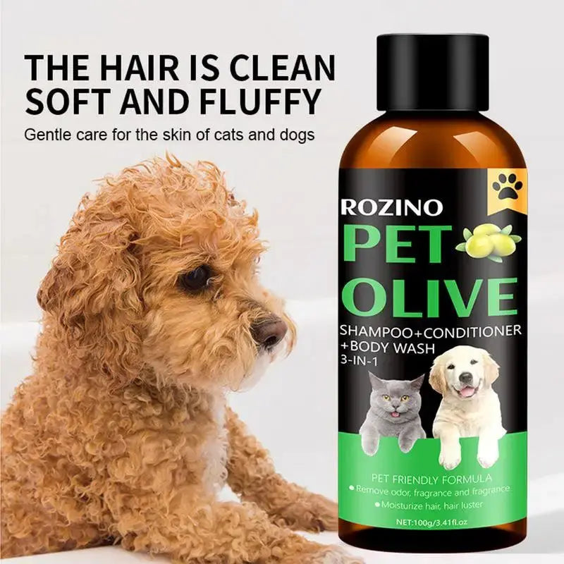 Cat Dog Pet Shampoo Flea Killer Hair Softening Relieve Itching Deodorizing Odor Eliminating Moisturizing Long Lasting Cleaning WLP Company