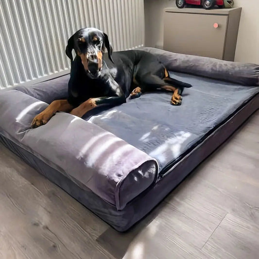 XXXL Large Calming Dog Bed Orthopedic Memory Foam Sofa Couch Waterproof Removable Cover Plush Mat for Small Medium Large Dogs WLP Company