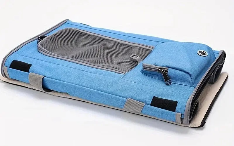 Airline Approved Cat Carrier Bag ag Mesh Breathable Folding Handbag Airline Approved Travel Pet Bag Kitten Transport Bag WLP Company